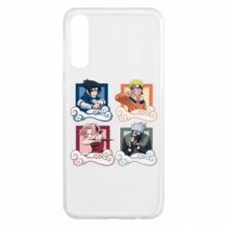 Чехол для Samsung A50 Naruto team 7 in action - PrintSalon