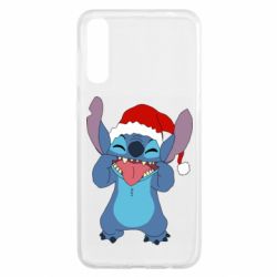 Чехол для Samsung A50 Новогодний Стич - PrintSalon
