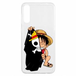 Чехол для Samsung A50 One piece chibi Luffy - PrintSalon