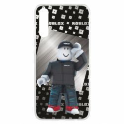 Чохол для Samsung A50 Roblox And Metal Logo - PrintSalon