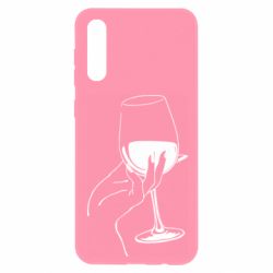 Чехол для Samsung A50 Рука с бокалом