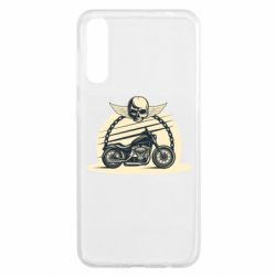 Чехол для Samsung A50 Skull and Bike - PrintSalon