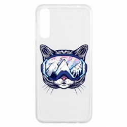 Чехол для Samsung A50 Snowboard Cat - PrintSalon