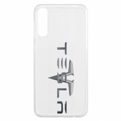Чехол для Samsung A50 Tesla Car logo - PrintSalon
