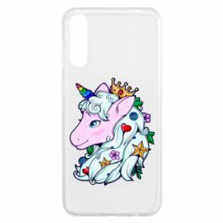 Чехол для Samsung A50 Unicorn Princess - PrintSalon