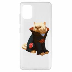 Чехол для Samsung A51 Akatsuki angry cat - PrintSalon
