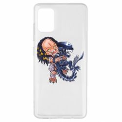 Чехол для Samsung A51 Alien vs Predator - PrintSalon