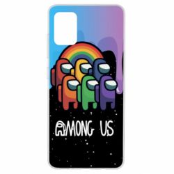 Чехол для Samsung A51 Among Us art paints - PrintSalon