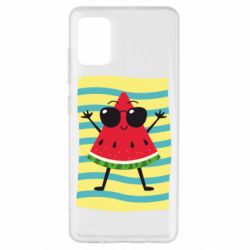 Чехол для Samsung A51 Арбуз на пляже - PrintSalon