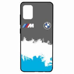 Чехол для Samsung A51 BMW logo and gray background - PrintSalon