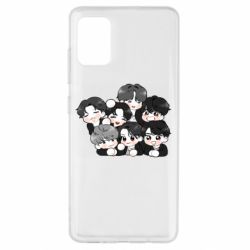 Чохол для Samsung A51 BTS Cute Art - PrintSalon
