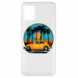 Чехол для Samsung A51 Car and sunset - PrintSalon