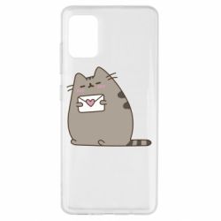 Чехол для Samsung A51 Cat with a letter - PrintSalon