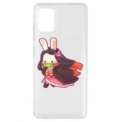 Чехол для Samsung A51 Chibi Bunny Kamado Nezuko