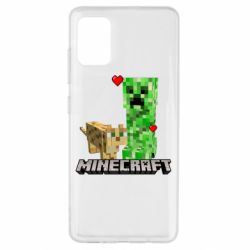 Чехол для Samsung A51 Creeper and Cat - PrintSalon