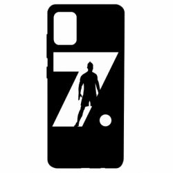 Чехол для Samsung A51 Cristiano Ronaldo Silhouette Art - PrintSalon