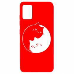 Чехол для Samsung A51 Cute yin yang cats - PrintSalon