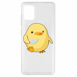 Чехол для Samsung A51 Цыпленок с ножом мем - PrintSalon