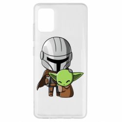 Чехол для Samsung A51 Din Djarin And The Child - PrintSalon