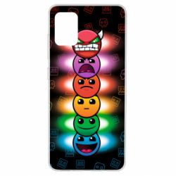 Чохол для Samsung A51 Geometry Dash Levels - PrintSalon