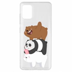 Чехол для Samsung A51 Гризли Панда и Белый - PrintSalon