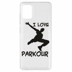 Чехол для Samsung A51 I love parkour - PrintSalon