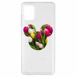 Чехол для Samsung A51 Inner world flowers mickey mouse - PrintSalon