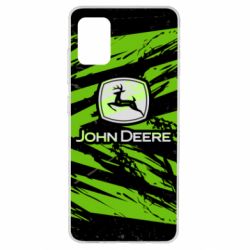 Чохол для Samsung A51 John Deere and green background - PrintSalon