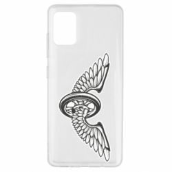 Чехол для Samsung A51 Колесо и крылья - PrintSalon