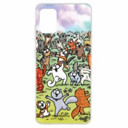 Чохол для Samsung A51 Коти танцюють - PrintSalon