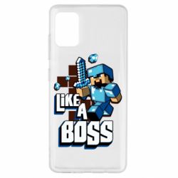 Чехол для Samsung A51 Minecraft Like a Boss - PrintSalon