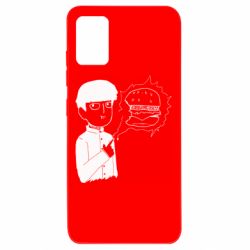 Чехол для Samsung A51 Моб Психо и гамбургер
