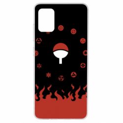 Чехол для Samsung A51 Naruto Sasuke Uchiha Sharingan - PrintSalon