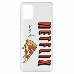 Чехол для Samsung A51 Netflix and pizza - PrintSalon