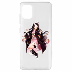 Чехол для Samsung A51 Nezuko cat