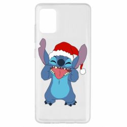 Чехол для Samsung A51 Новогодний Стич - PrintSalon
