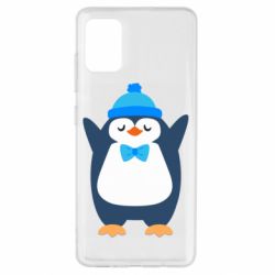 Чехол для Samsung A51 Penguin in a hat - PrintSalon