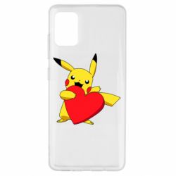 Чехол для Samsung A51 Pikachu Heart - PrintSalon