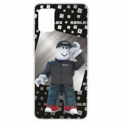 Чохол для Samsung A51 Roblox And Metal Logo - PrintSalon