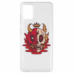 Чехол для Samsung A51 Skull face - PrintSalon