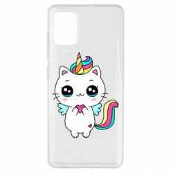 Чехол для Samsung A51 The cat is unicorn - PrintSalon