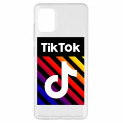 Чехол для Samsung A51 Tik Tok Colorful Logo - PrintSalon