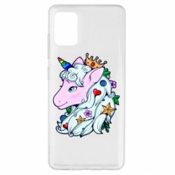 Чехол для Samsung A51 Unicorn Princess - PrintSalon