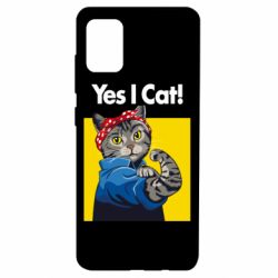 Чехол для Samsung A51 Yes I Cat - PrintSalon