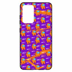 Чехол для Samsung A52 5G Among Us and grunge background - PrintSalon
