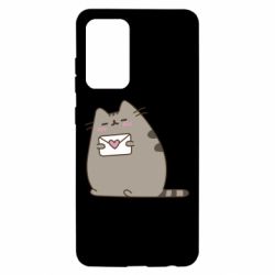 Чехол для Samsung A52 5G Cat with a letter - PrintSalon