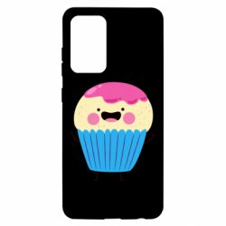 Чехол для Samsung A52 5G Funny cupcake with smile - PrintSalon