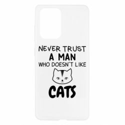Чехол для Samsung A52 5G Не любит котов - не доверяй - PrintSalon