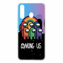 Чехол для Samsung A60 Among Us art paints - PrintSalon