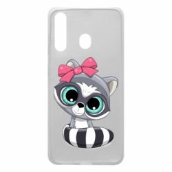 Чехол для Samsung A60 Cute raccoon - PrintSalon